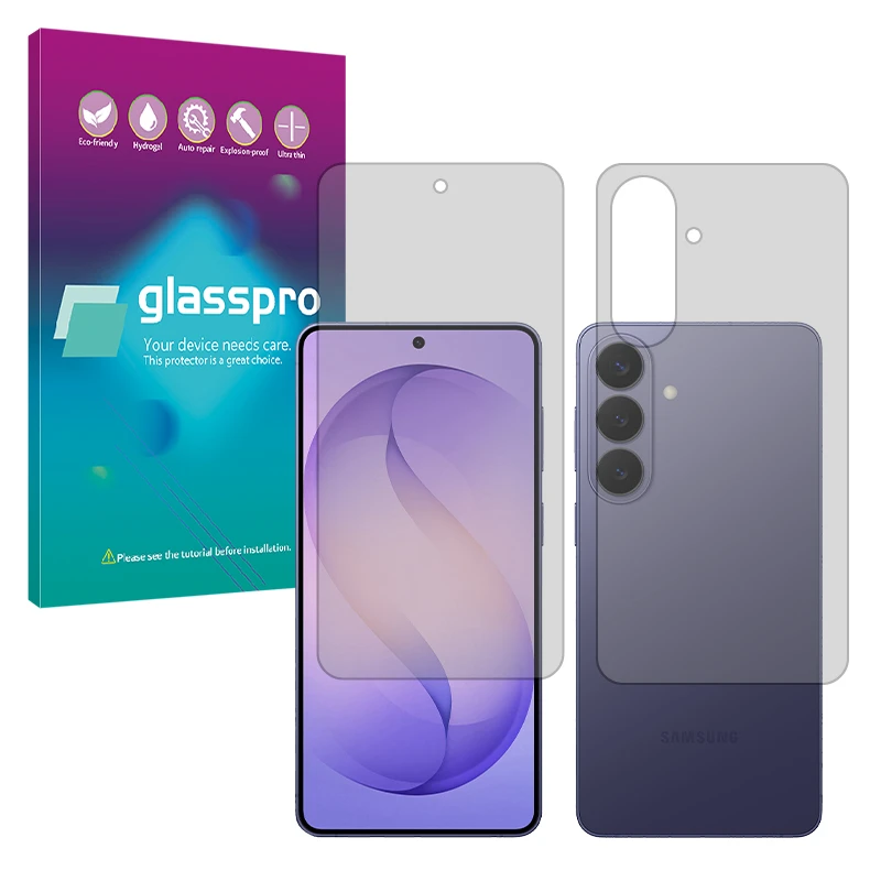 محافظ صفحه نمایش مات گلس پرو مدل هیدروژلی مناسب برای گوشی موبایل سامسونگ Galaxy S26 Plus به همراه محافظ پشت صفحه