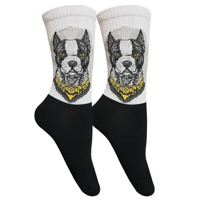 جوراب ساق بلند تن پوش هنگامه مدل پنبه‌کش‌اسپرت سگ دوبرمن 