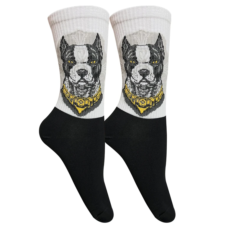 جوراب ساق بلند تن پوش هنگامه مدل پنبه‌کش‌اسپرت سگ دوبرمن 