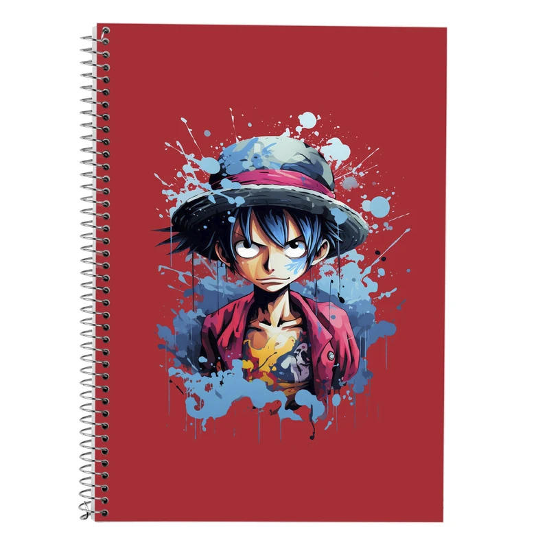 دفتر زبان 50 برگ مدوپد مدل سه خط طرح وان پیس One Piece کد DF11720