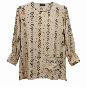 بلوز آستین بلند یقه گرد زنانه مدل لوز کد A