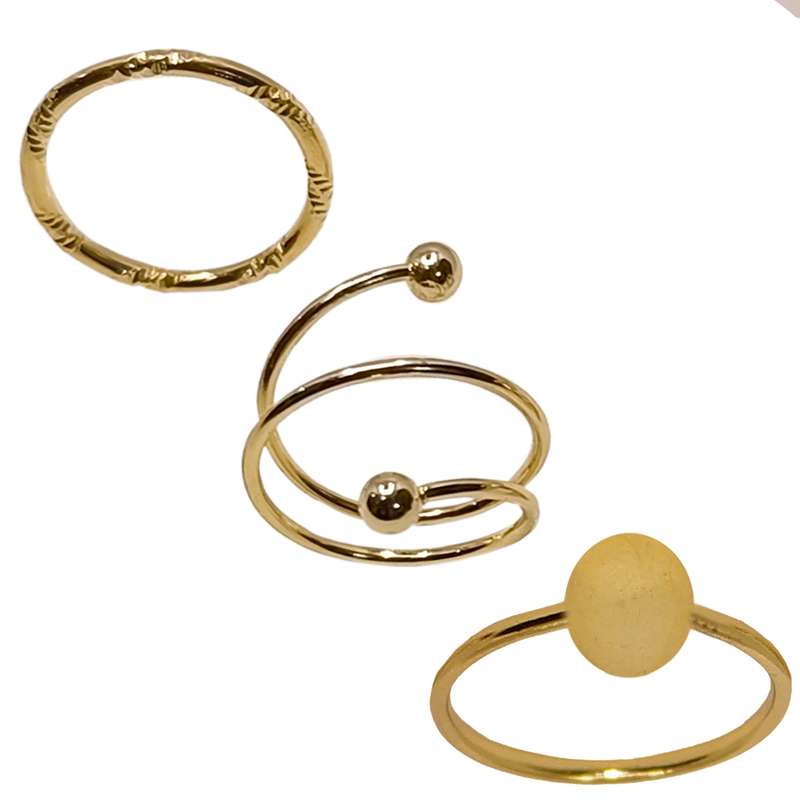 انگشتر زنانه کد RKH_1711 مجموعه 3 عددی انگشتر زنانه کد RKH_1711 مجموعه 3 عددی