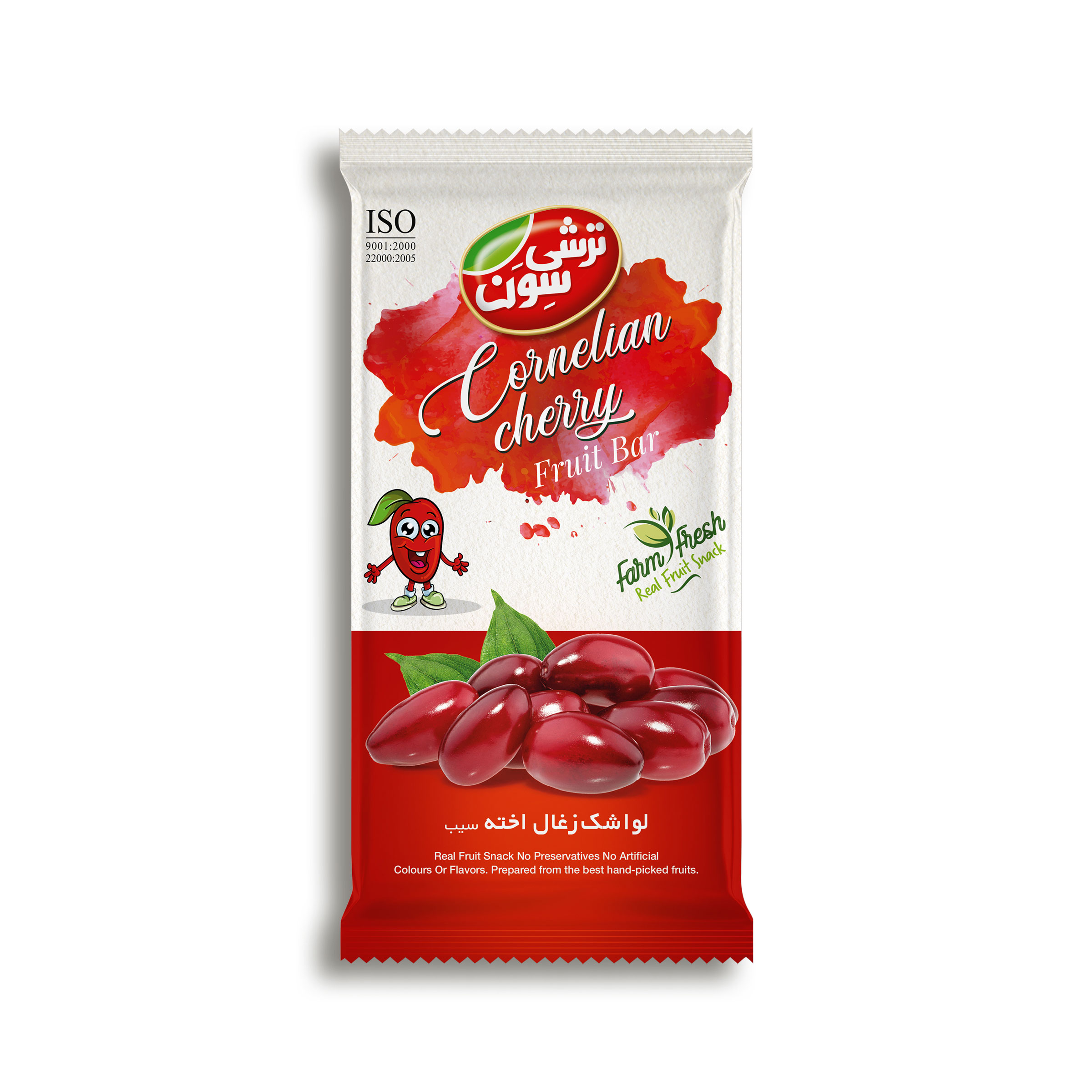 لواشک زغال اخته سیب ترش سون - 17 گرم بسته 20 عددی