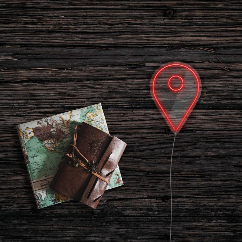 چراغ دیواری نئون دیزاین طرح Location_RD