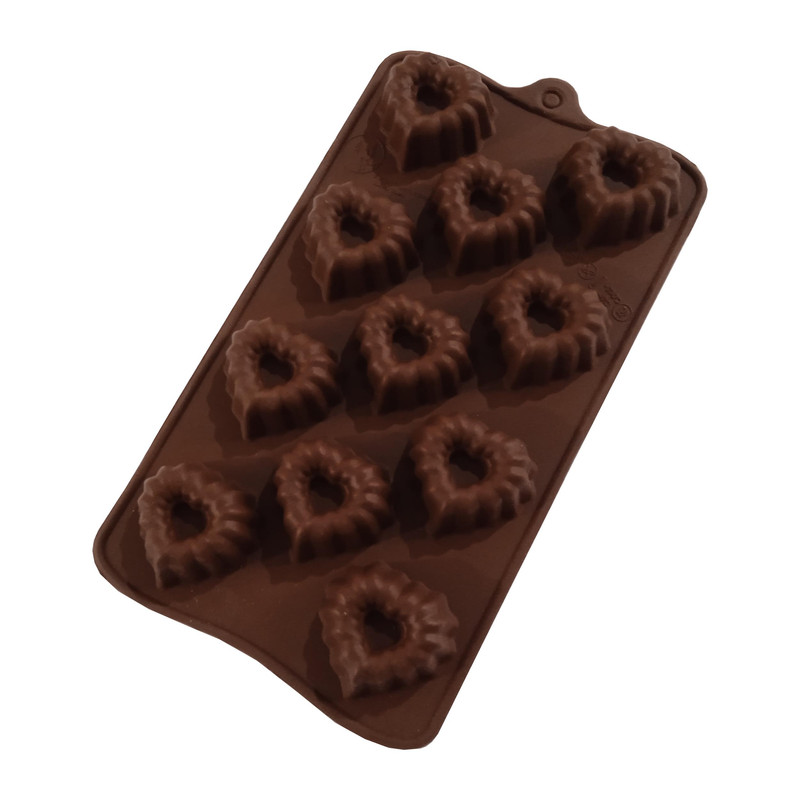 قالب شکلات مدل قلب پيچي