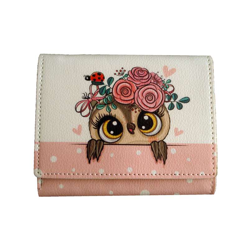 کیف پول مدل Flowery owl کد 1010 کیف پول مدل Flowery owl کد 1010
