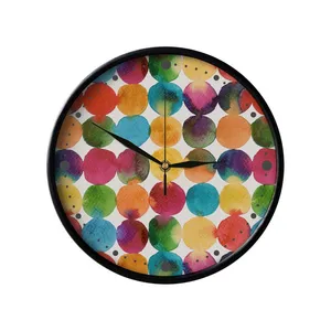 ساعت دیواری مدوپد طرح دایره‌های رنگارنگ مدل mod00149