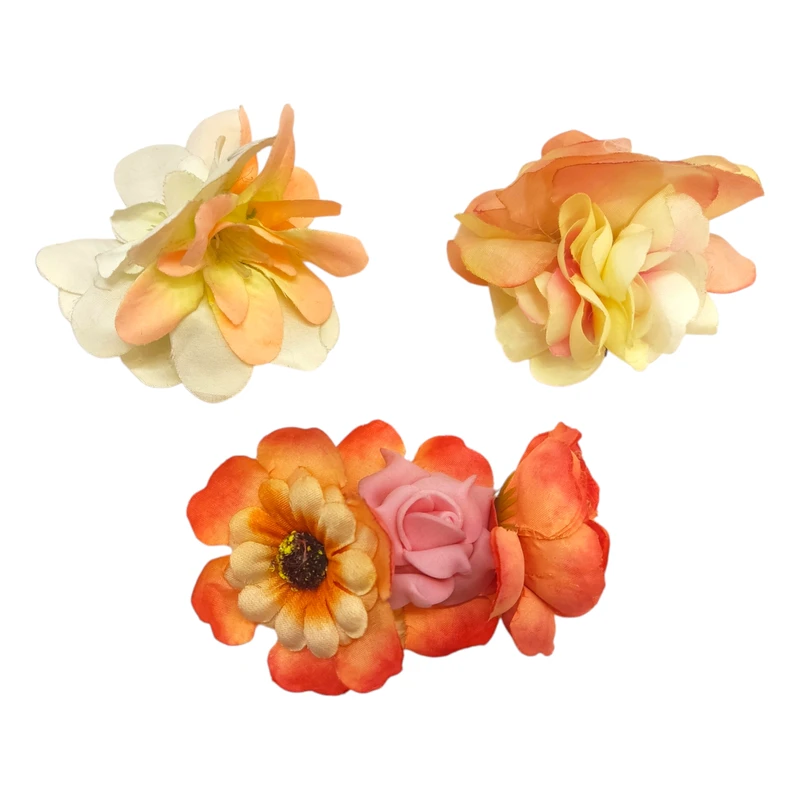 گیره مو زنانه مدل انبری گل بسته 3 عددی