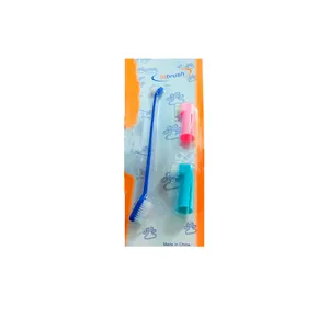 ست مسواک سگ و گربه طرح انگشتی  مدل YL242 مجموعه 3 عددی