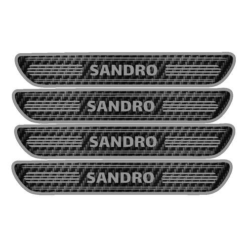  برچسب بدنه خودرو مهدیار مدل کربن کد sp135 مناسب برای ساندرو بسته 4 عددی 