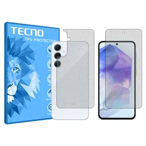Tecno matte screen protector HyMTT model suitable for Samsung Galaxy A55 mobile phone along with back protector