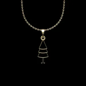 گردنبند طلا 18 عیار زنانه مدوپد مدل درخت کد L2-1-1014