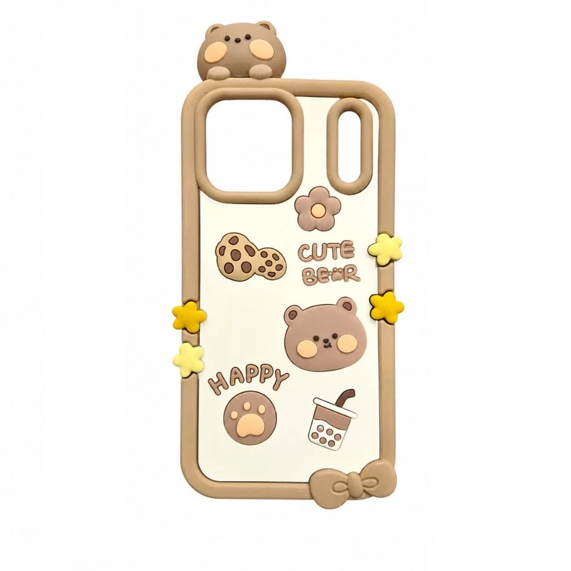 کاور مدل Cute Bear مناسب برای گوشی موبایل اپل iPhone 17 Pro Max