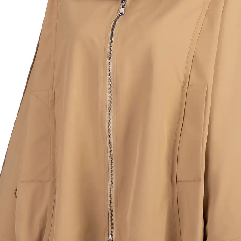 بارانی زنانه سرژه مدل 228136 رنگ نسکافه ای