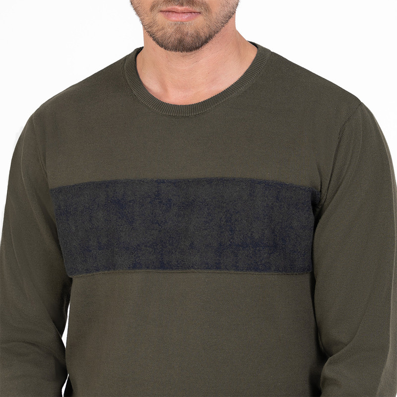 پلیور یقه گرد مردانه ام کی مدل 90012