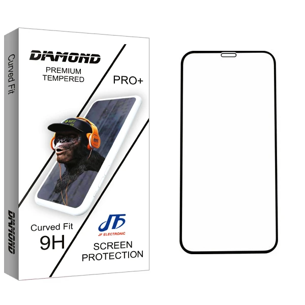 محافظ صفحه نمایش 5D جی اف مدل Diamond glass مناسب برای گوشی موبایل اپل iPhone xs max