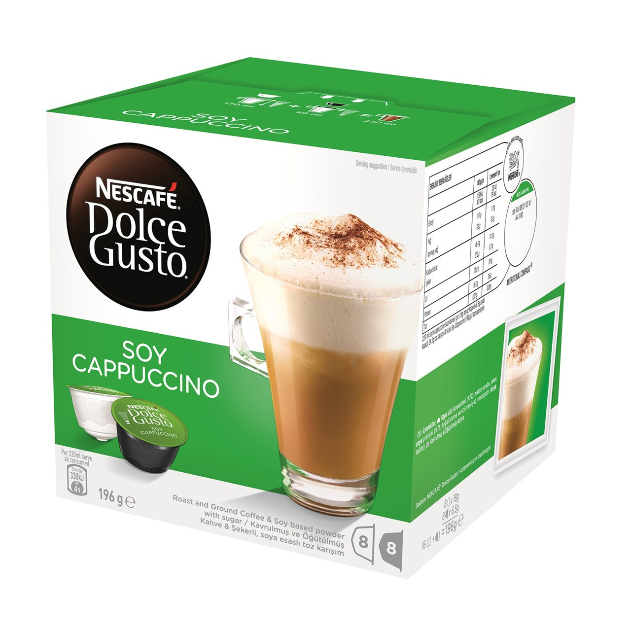 کپسول قهوه دولچه گوستو مدل Soy Cappuccino