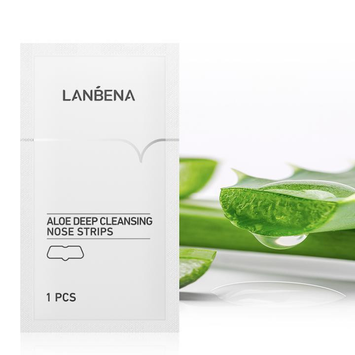 ماسک بینی لنبنا مدل Aloe Deep Cleaning پاک کننده عمقی، کاهش دهنده چربی، رفع جوش سرسیاه، کوچک کننده منافذ، شفاف کننده، آرامش‌بخش، حاوی گلیسیرین، مناسب انواع پوست بسته 5 عددی حجم 5 میلی‌لیتر