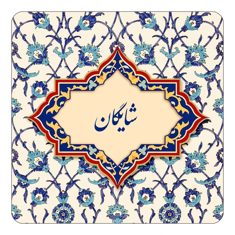 مگنت کاکتی طرح اسم شایگان مدل اسلیمی کد mn85668