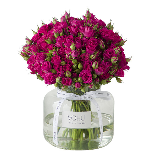 دسته گل رز طبیعی وهو مدل مینیاتوری کد VJ101