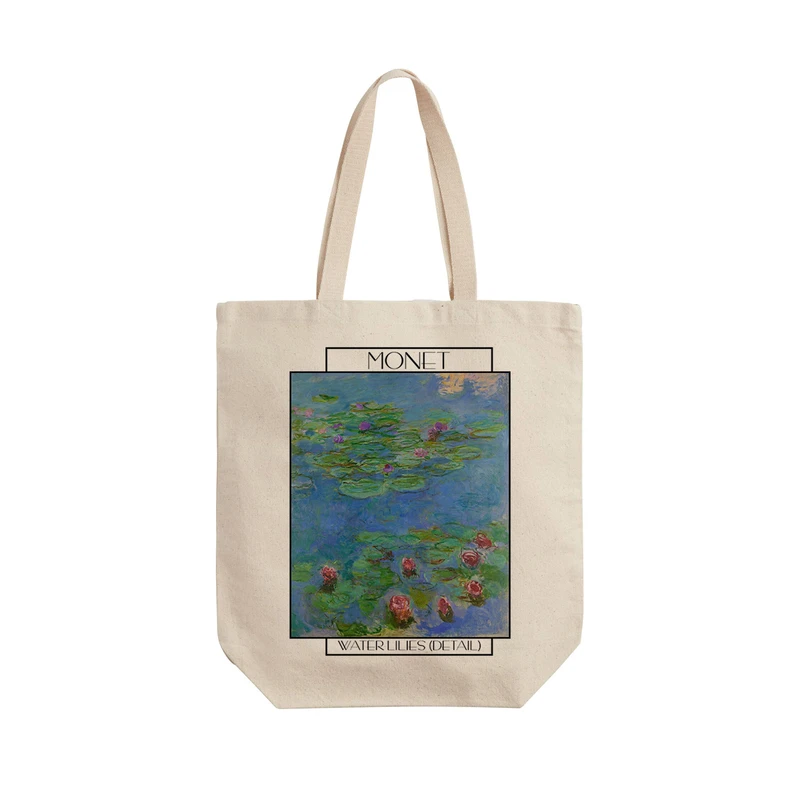 ساک خرید ترمه طراحان ایده مدل نیلوفرها از مونه کد 0191 - L