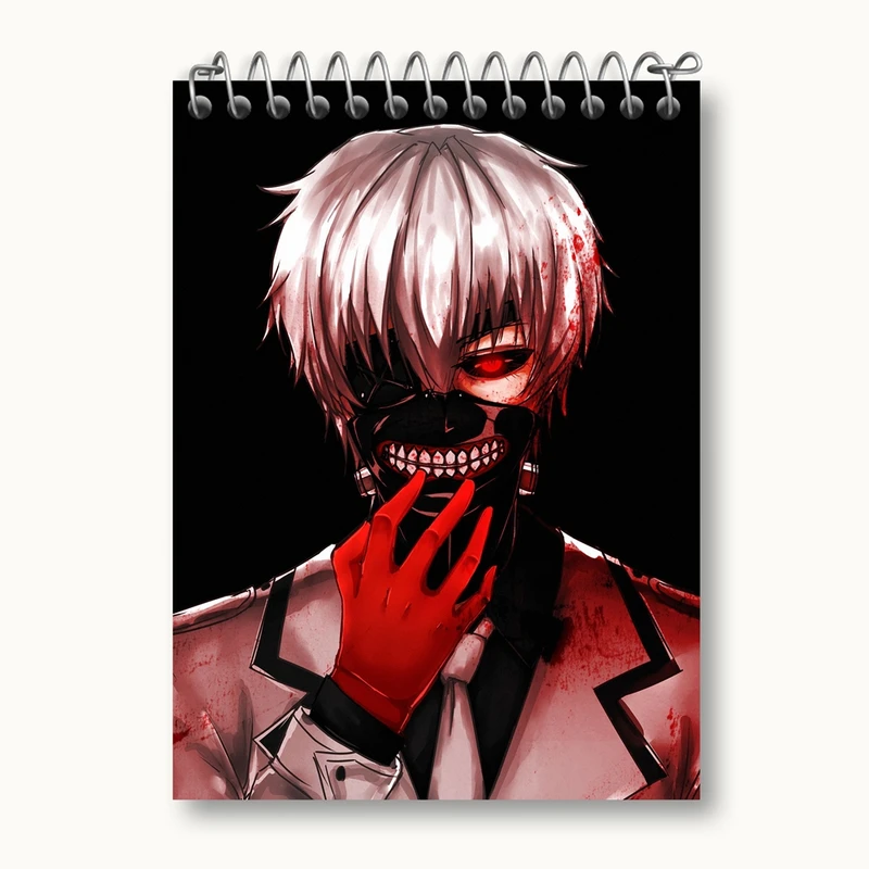 دفتر یادداشت 50 برگ خندالو مدل انیمه توکیو غول Tokyo Ghoul کد 4902