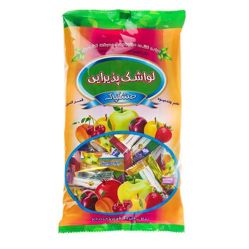 لواشک پذیرایی چند میوه خشکپاک مقدار 300 گرم