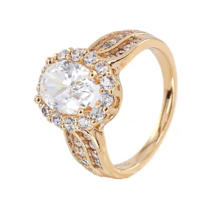 انگشتر زنانه ژوپینگ مدل تک نگین کد AAE769