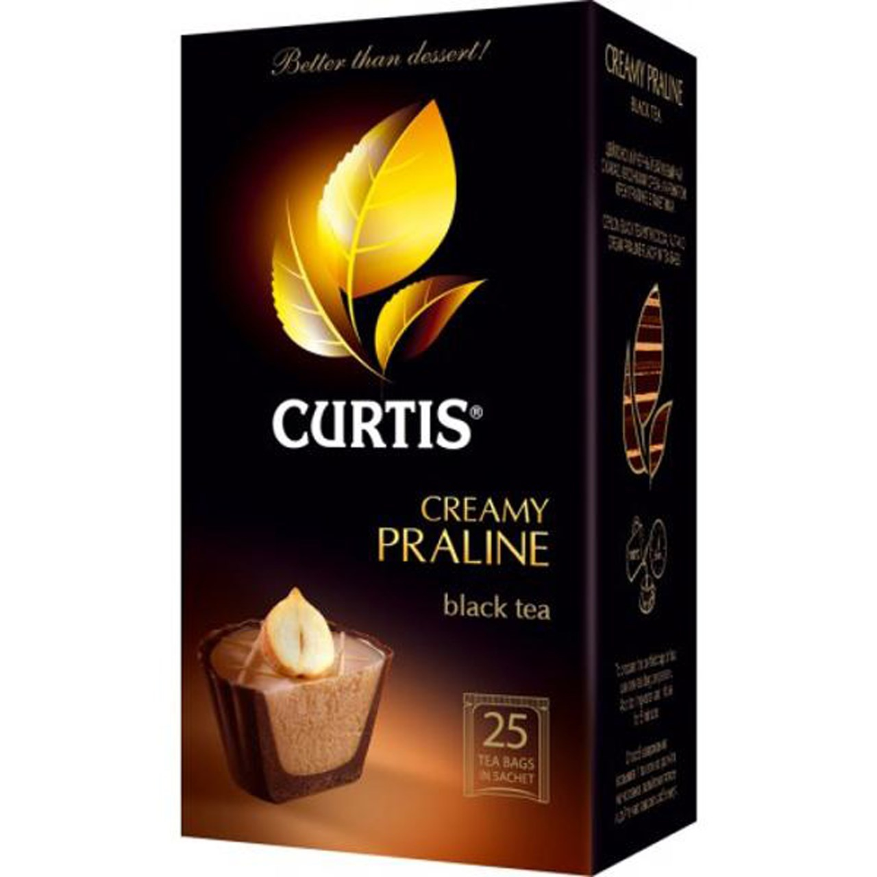 بسته چای کیسه ای کورتیس مدل Creamy Praline