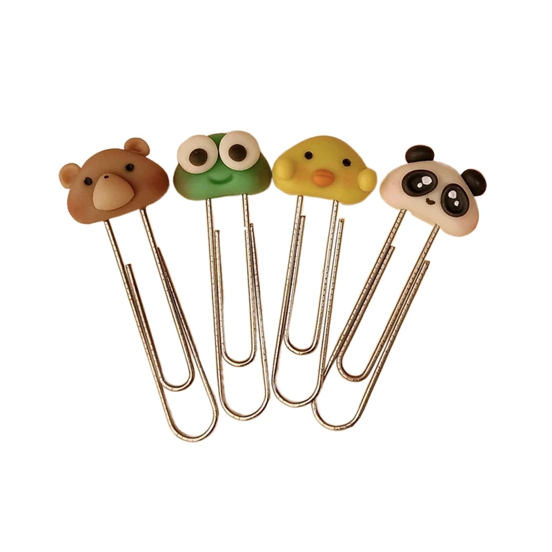 گیره نگهدارنده صفحه کتاب مدل حیوونکی ها بسته 4 عددی