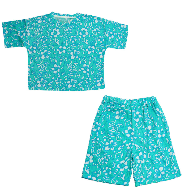 ست تی شرت و شلوارک زنانه مدل ارکیده کد 019