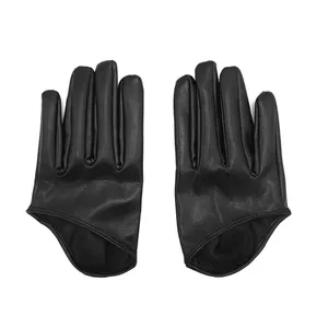 دستکش زنانه مدل چرم  نیمه