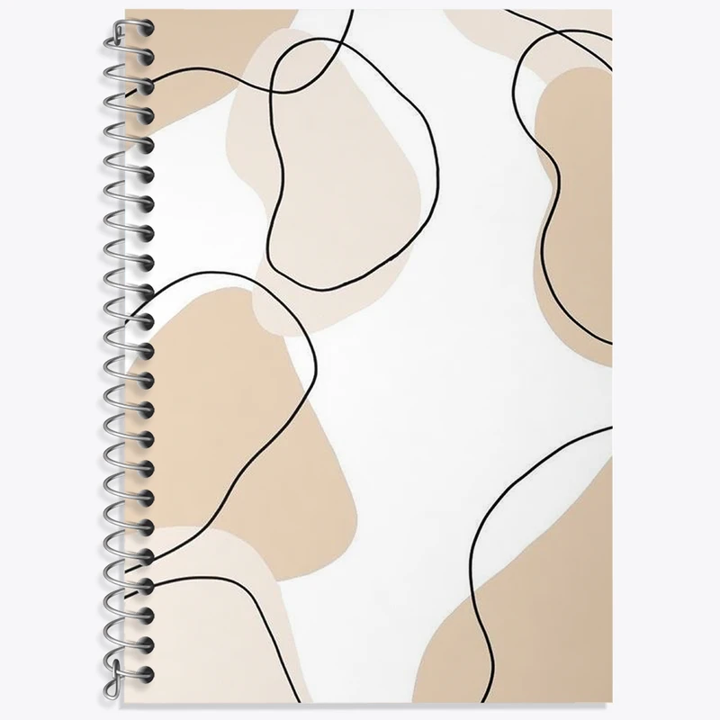 دفتر نت موسیقی 50 برگ خندالو طرح لکه رنگ مینیمال کد N1865