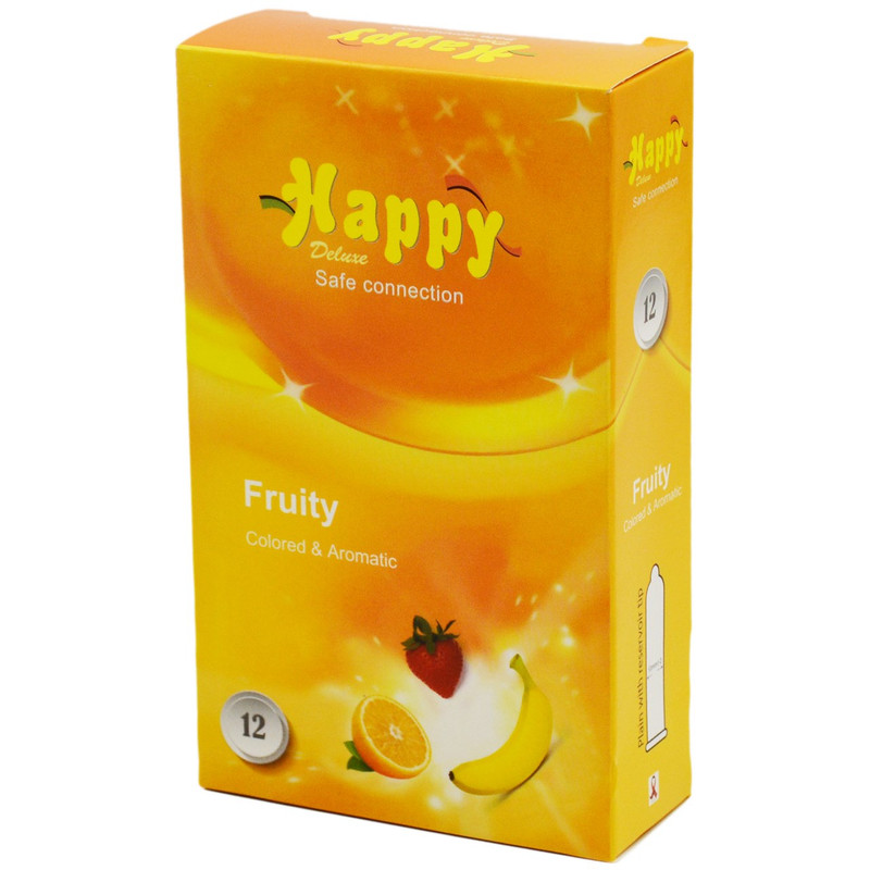 کاندوم هپی مدل میوه ای بسته 12 عددی کاندوم هپی مدل میوه ای بسته 12 عددی