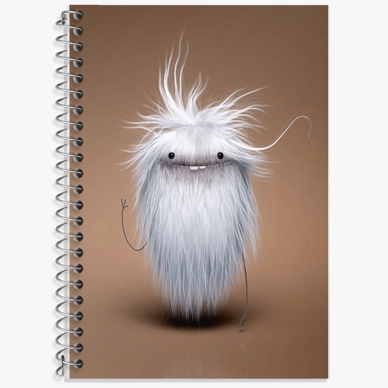 دفتر زبان 50 برگ خندالو مدل دو خط طرح فانتزی کد F1250