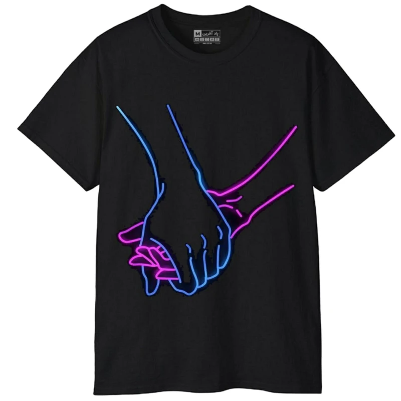 تی شرت آستین کوتاه مردانه پاد آفرین مدل دست کد 46