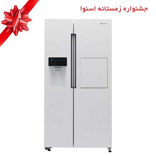 یخچال و فریزر ساید بای ساید 32 فوت اسنوا مدل S1Di-M210-W