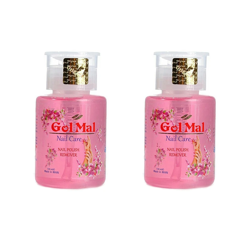 پک 2 عددی لاک پاک کن گل مل مدل  پمپی   Nail Care  حجم 2 عدد 300 میلی لیتر