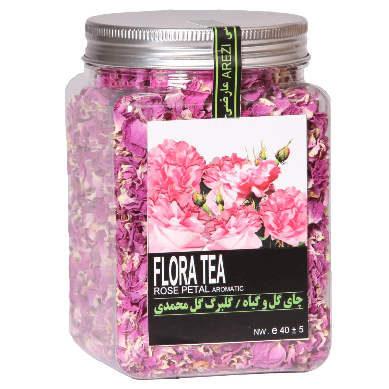 دمنوش گلبرگ گل محمدی عارضی بسته بندی پت مدل Rose Petal Aromatic - 02