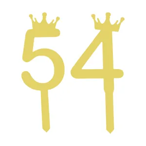 تاپر کیک هانستو مدل عدد 54 کد TPN54 مجموعه 2 عددی