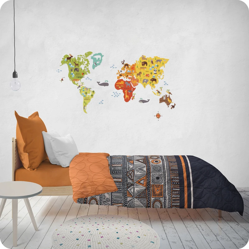 سرویس خواب بابل کارپت مدل تیسا طرح ایندیا یک نفره سه تکه