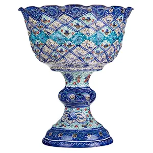 کاسه مسی میناکاری شده اثر سلطانی طرح 2