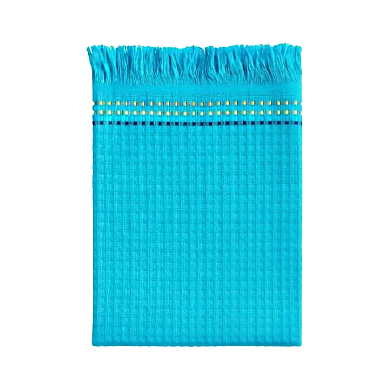 حوله دست و صورت مدل وافل سایز 80x40 سانتی متر