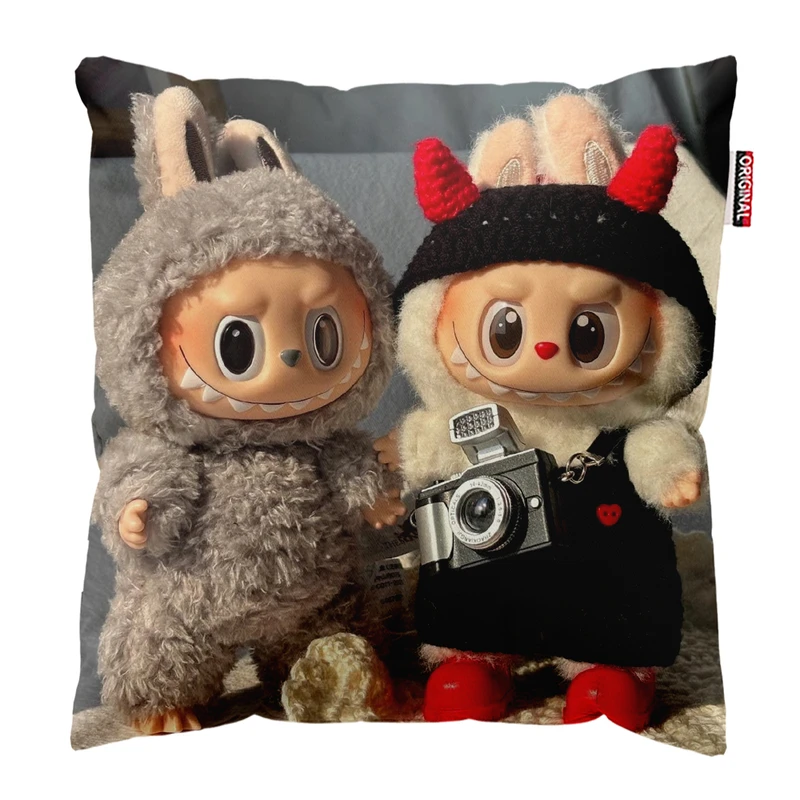 کوسن پاد آفرین مدل عروسک لبوبو کد PK401759 سایز 40*40 سانتی متر