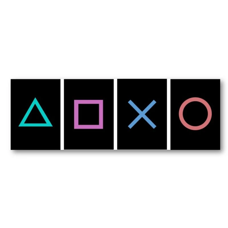 4تابلو شاسی طرح بازی مدل game decor کد 19 مجموعه 4 عددی