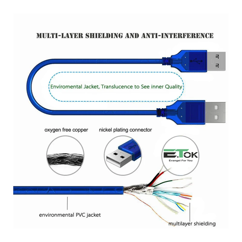 کابل لینک USB2.0 ایتوک مدل Lien طول 0.3 متر عکس شماره 16