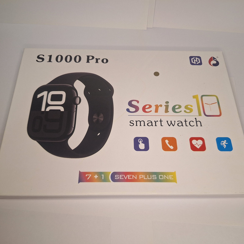 ساعت هوشمند 44 میلیمتری مدل S1000 با بند سیلیکونی و استیل