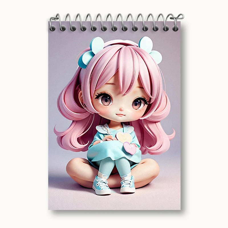 دفتر یادداشت 50 برگ خندالو مدل دخترانه (Girlish) کد 36884