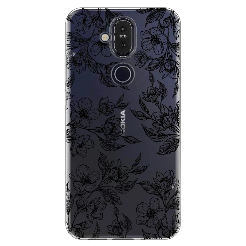 کاور مگافون طرح گل مدل C50-B مناسب برای گوشی موبایل نوکیا 8.1 (X7)