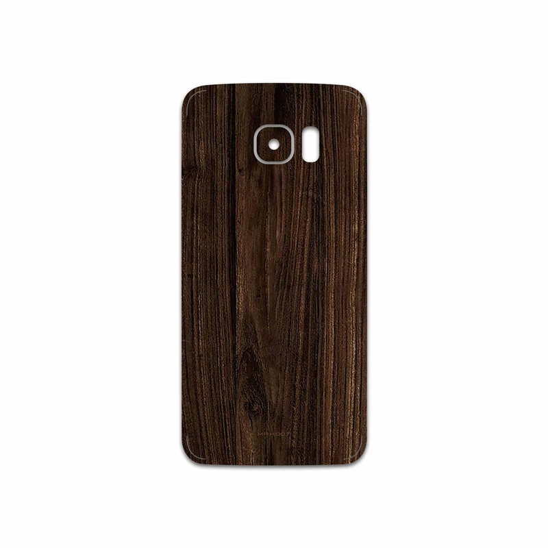 برچسب پوششی ماهوت مدل Dark Walnut Wood مناسب برای گوشی موبایل سامسونگ Galaxy S7 Edge